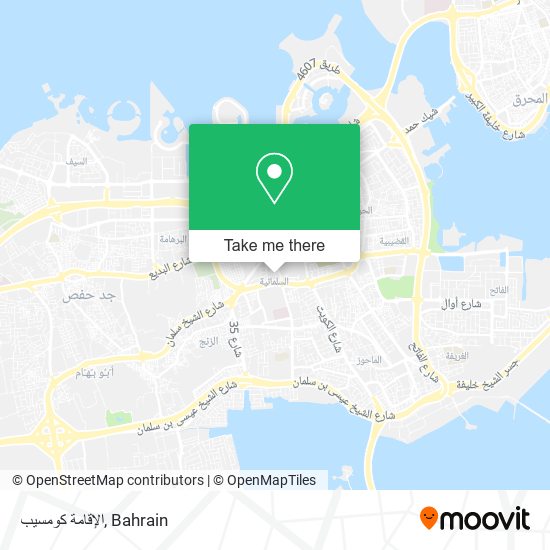 الإقامة كومسيب map