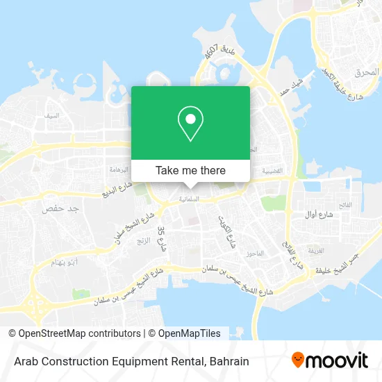 Arab Construction Equipment Rental map