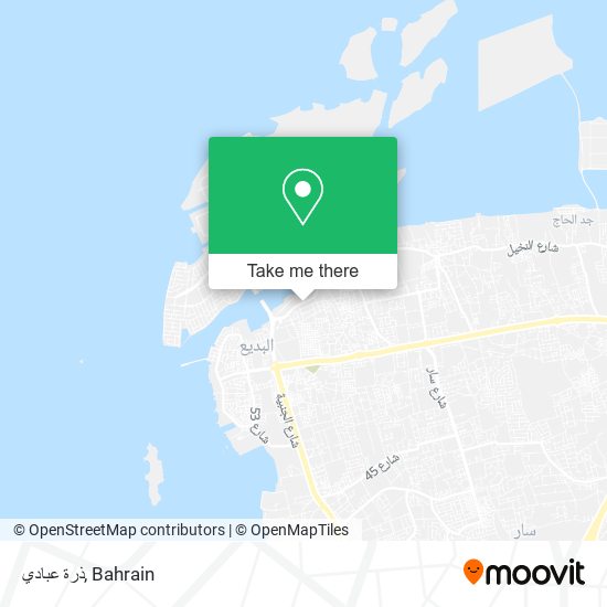 ذرة عبادي map