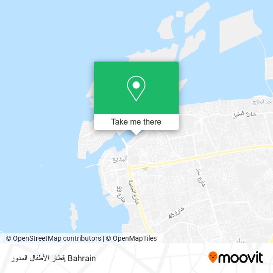 قطار الأطفال المدور map