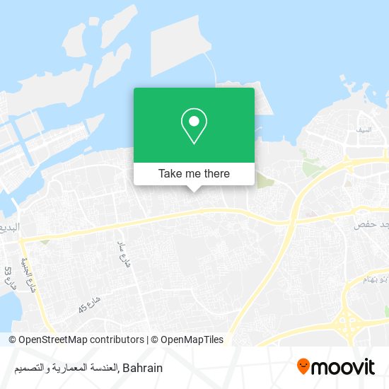 العندسة المعمارية والتصميم map