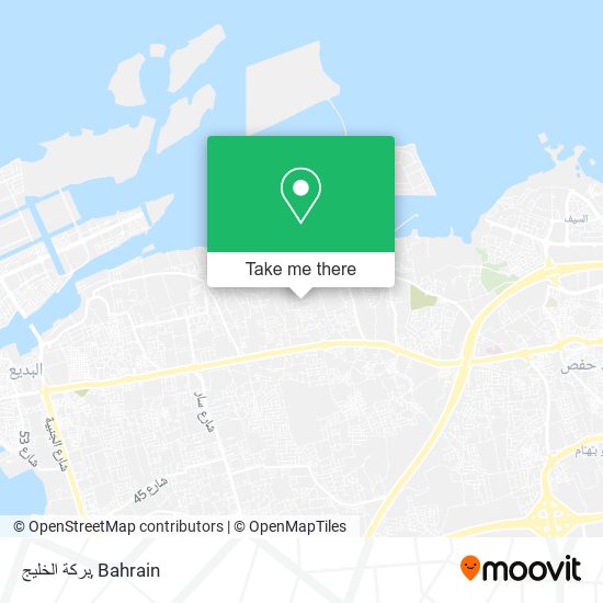 بركة الخليج map