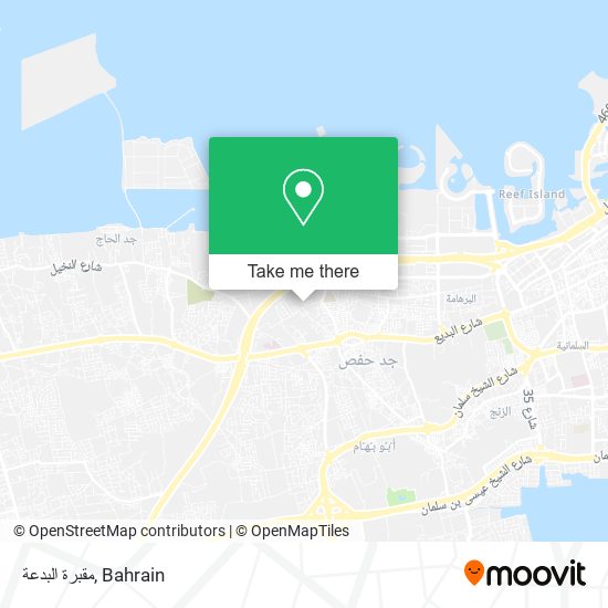مقبرة البدعة map
