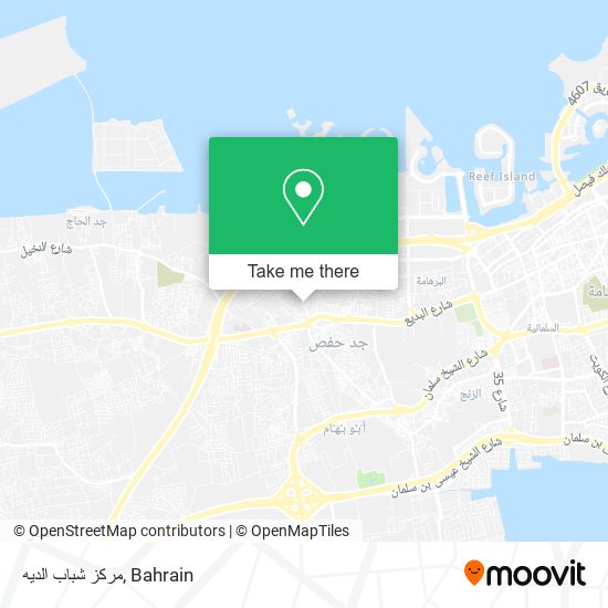 مركز شباب الديه map