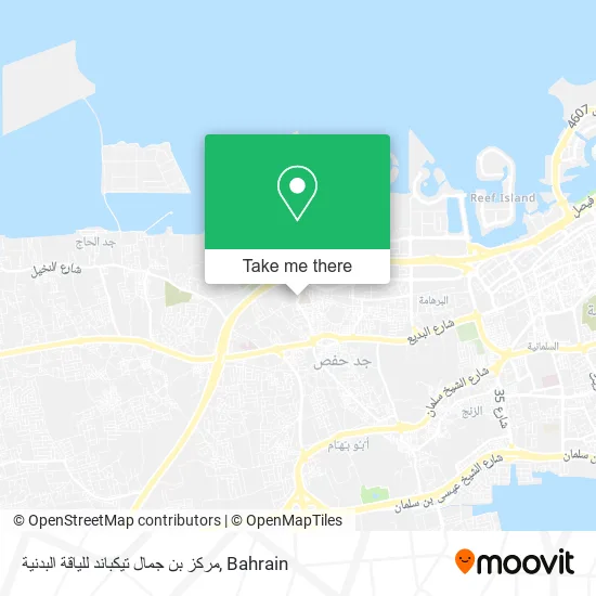 مركز بن جمال تيكباند للياقة البدنية map