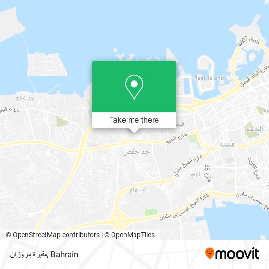مقبرة مروزان map