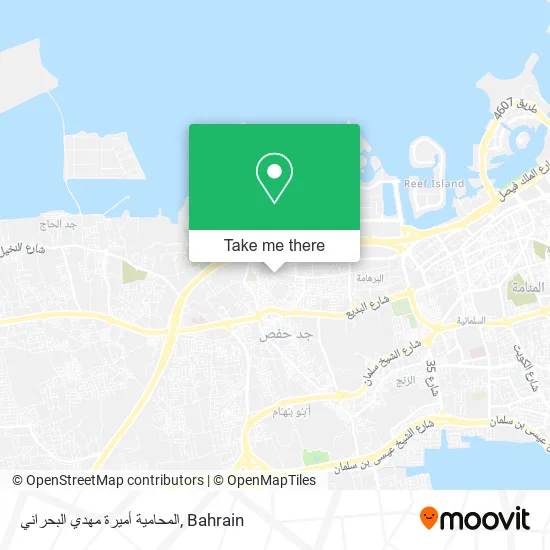 المحامية أميرة مهدي البحراني map