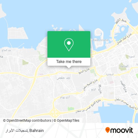 تسجيلات الأبرار map