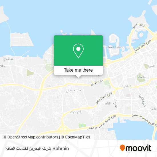شركة البحرين لخدمات الطاقة map