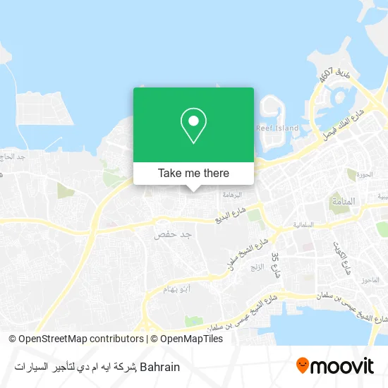 شركة ايه ام دي لتأجير السيارات map