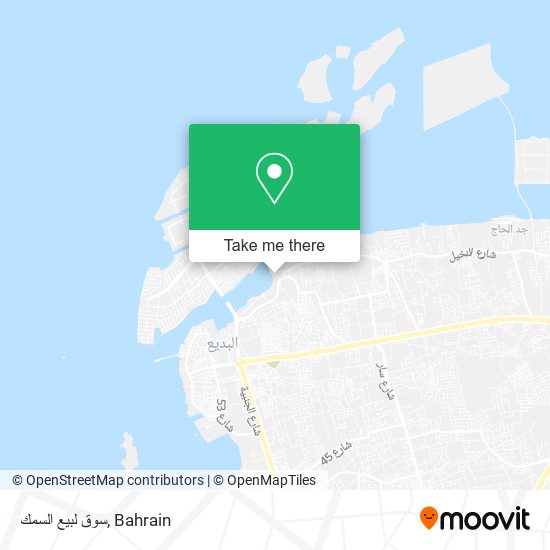 سوق لبيع السمك map