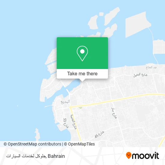 جلوكل لخدمات السيارات map