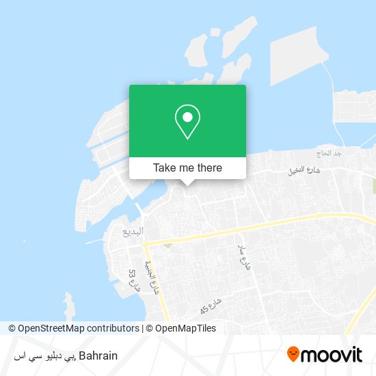 بي دبليو سي اس map