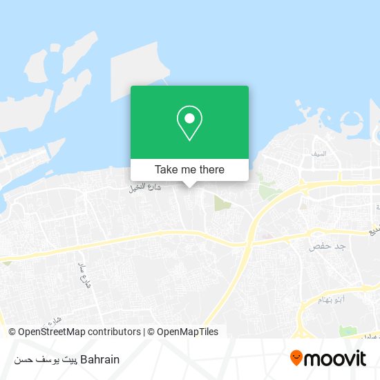 بيت يوسف حسن map