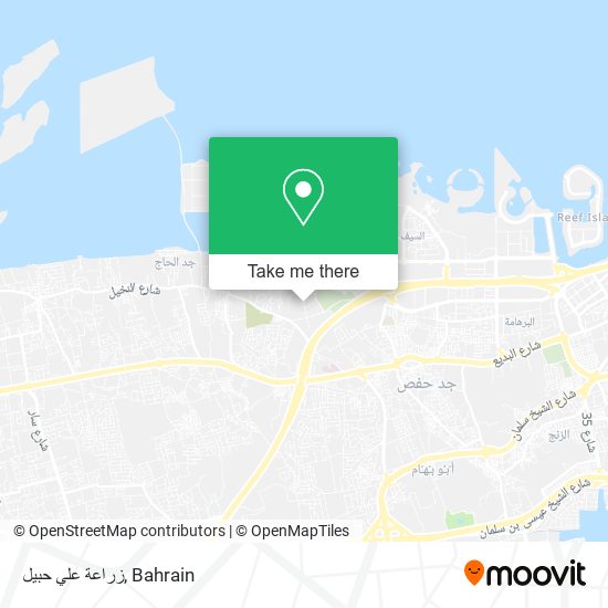 زراعة علي حبيل map