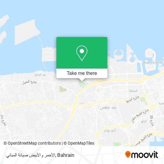 الأحمر والأبيض صيانة المباني map