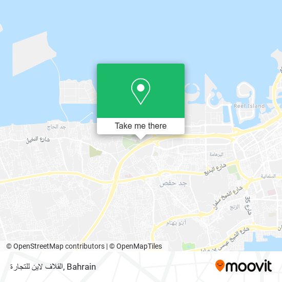 القلاف لاين للتجارة map