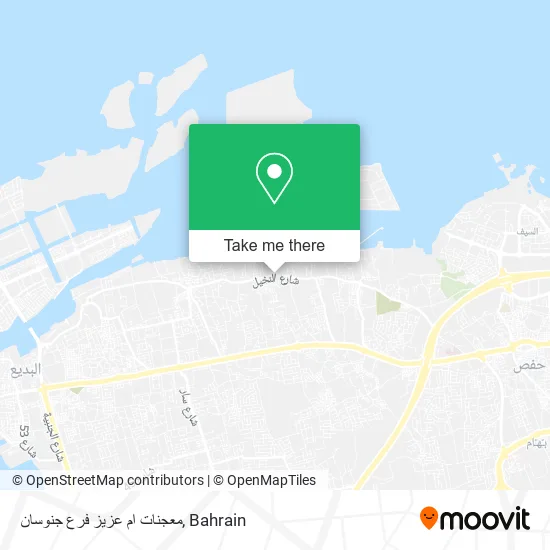 معجنات ام عزيز فرع جنوسان map