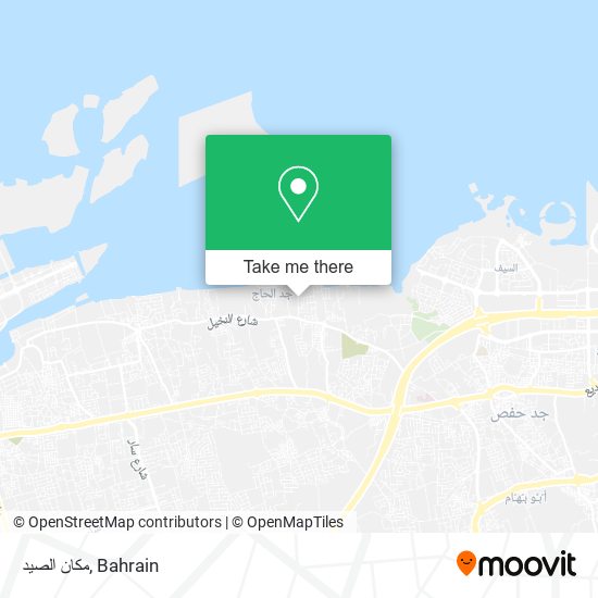 مكان الصيد map