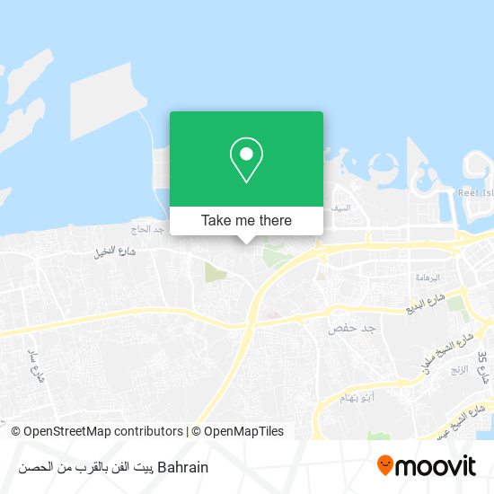 بيت الفن بالقرب من الحصن map