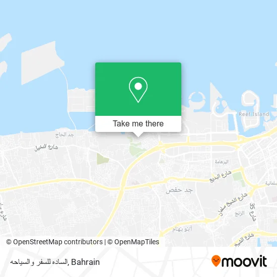 الساده للسفر والسياحه map