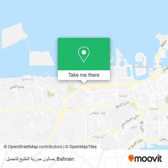 صالون حورية الخليج للتجميل map