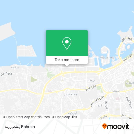 مطعم زوما map