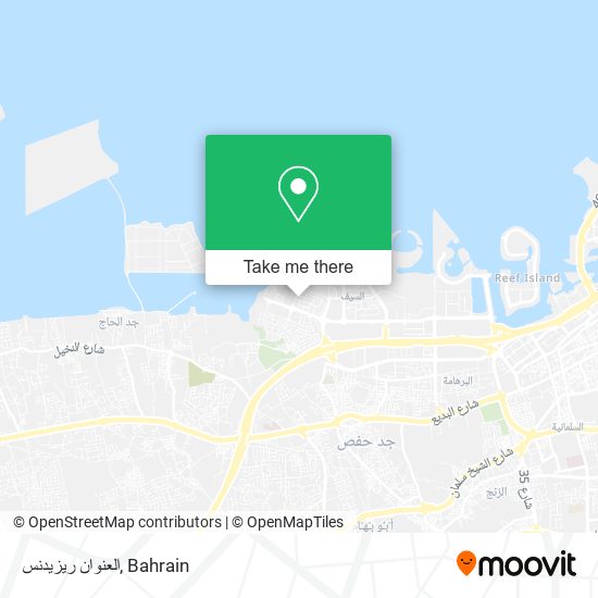 العنوان ريزيدنس map