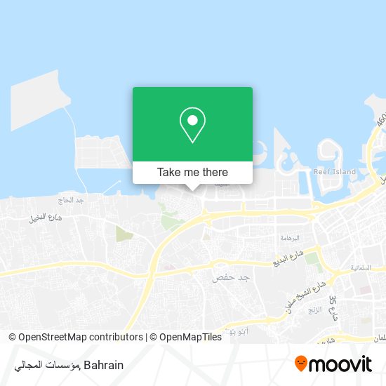 مؤسسات المجالي map