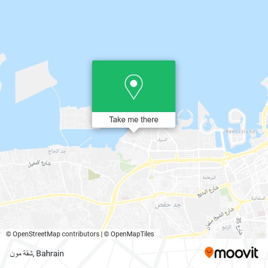 شقة مون map