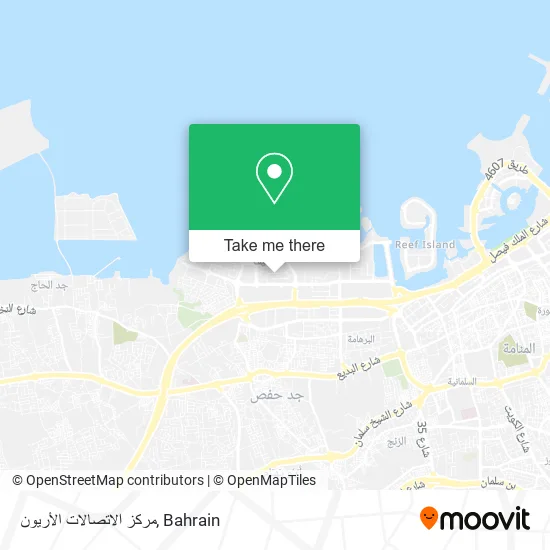 مركز الاتصالات الأريون map