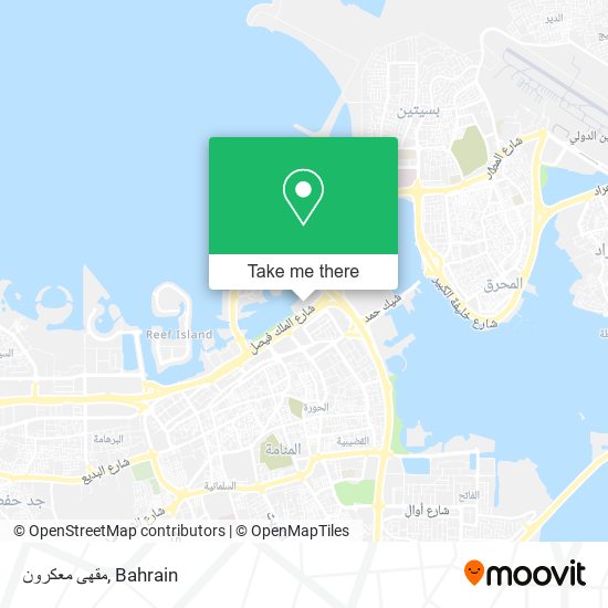 مقهى معكرون map