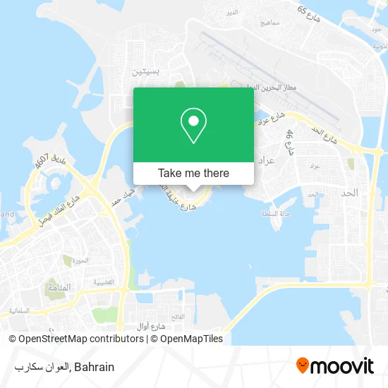 العوان سكارب map