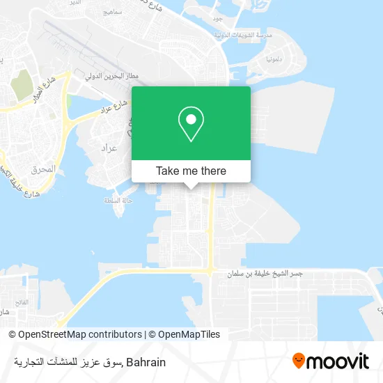 سوق عزيز للمنشآت التجارية map