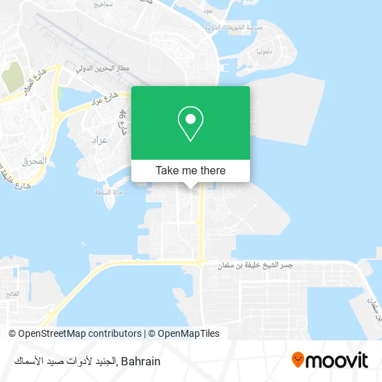 الجنيد لأدوات صيد الأسماك map