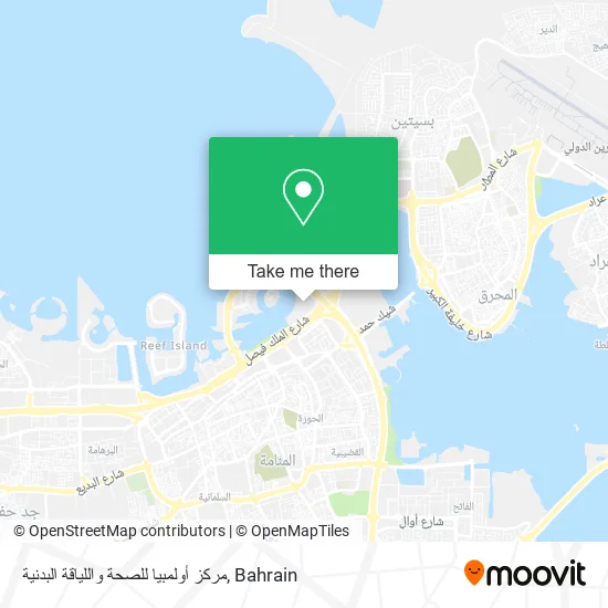 مركز أولمبيا للصحة واللياقة البدنية map