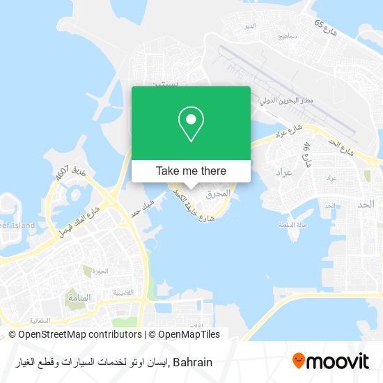 ايسان اوتو لخدمات السيارات وقطع الغيار map