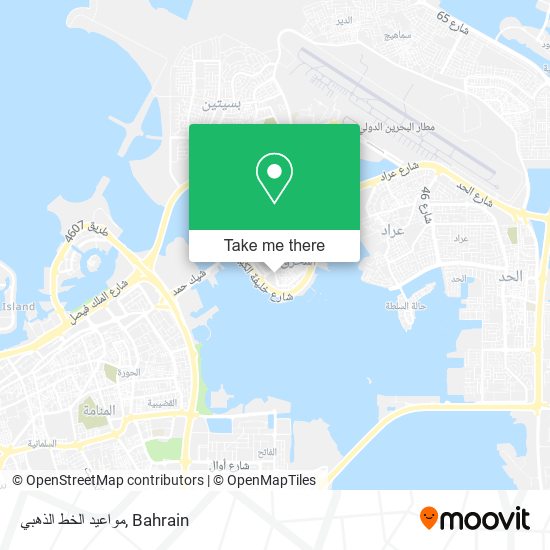 مواعيد الخط الذهبي map
