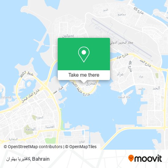 كافتيريا بهلوان map