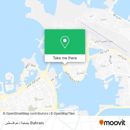 جمعية دعم فلسطين map