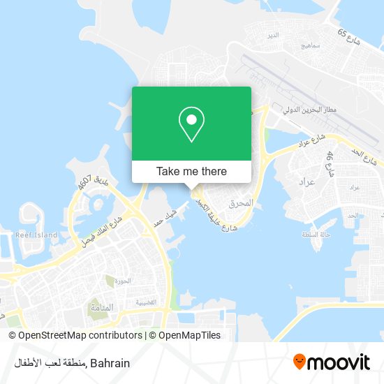 منطقة لعب الأطفال map