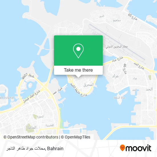 محلات جواد طاهر التاجر map