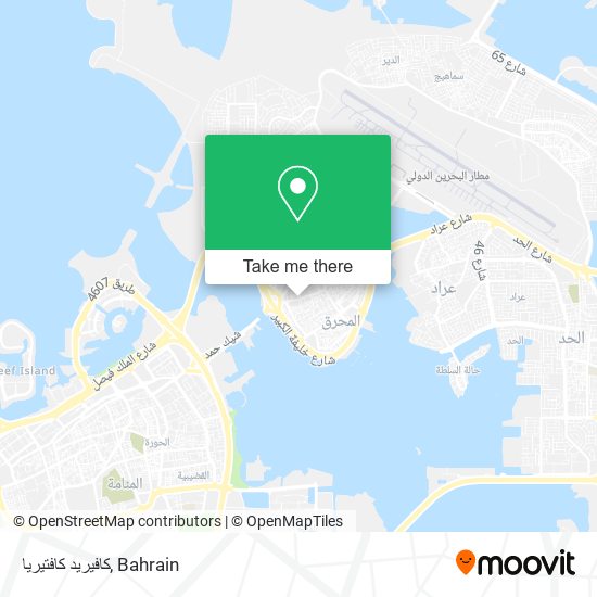 كافيريد كافتيريا map