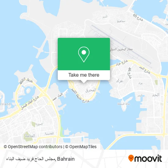مجلس الحاج فريد ضيف البناء map