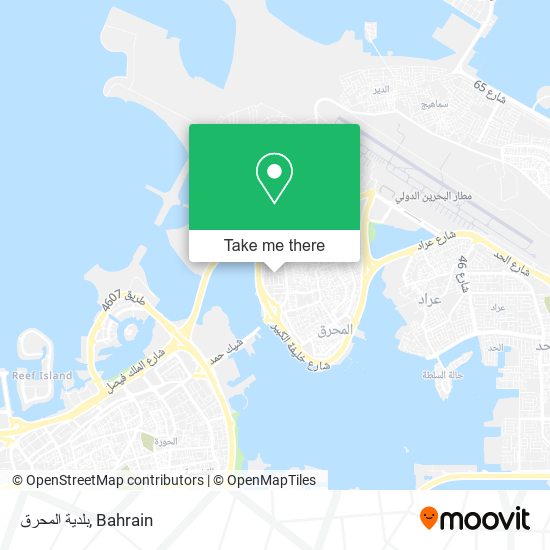 بلدية المحرق map
