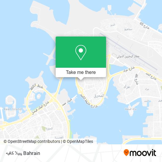 يبيلا كافيه map