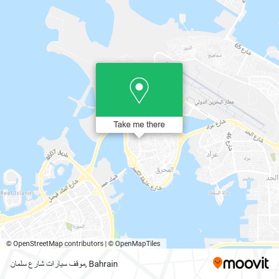موقف سيارات شارع سلمان map