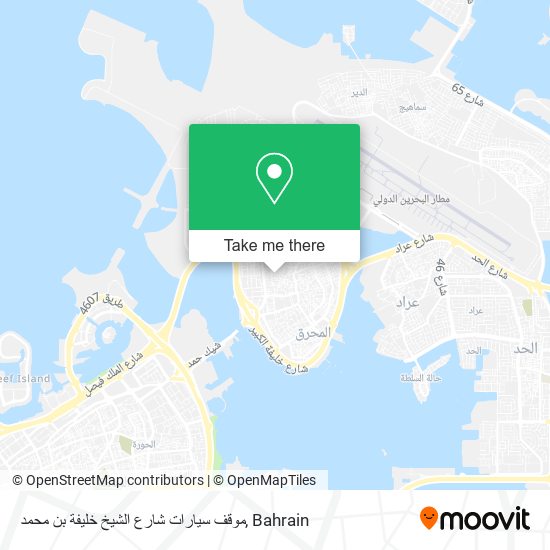 موقف سيارات شارع الشيخ خليفة بن محمد map