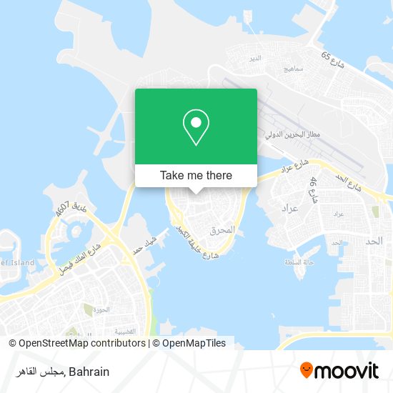مجلس القاهر map