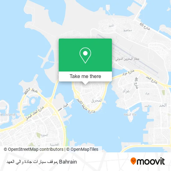 موقف سيارات جادة والي العهد map